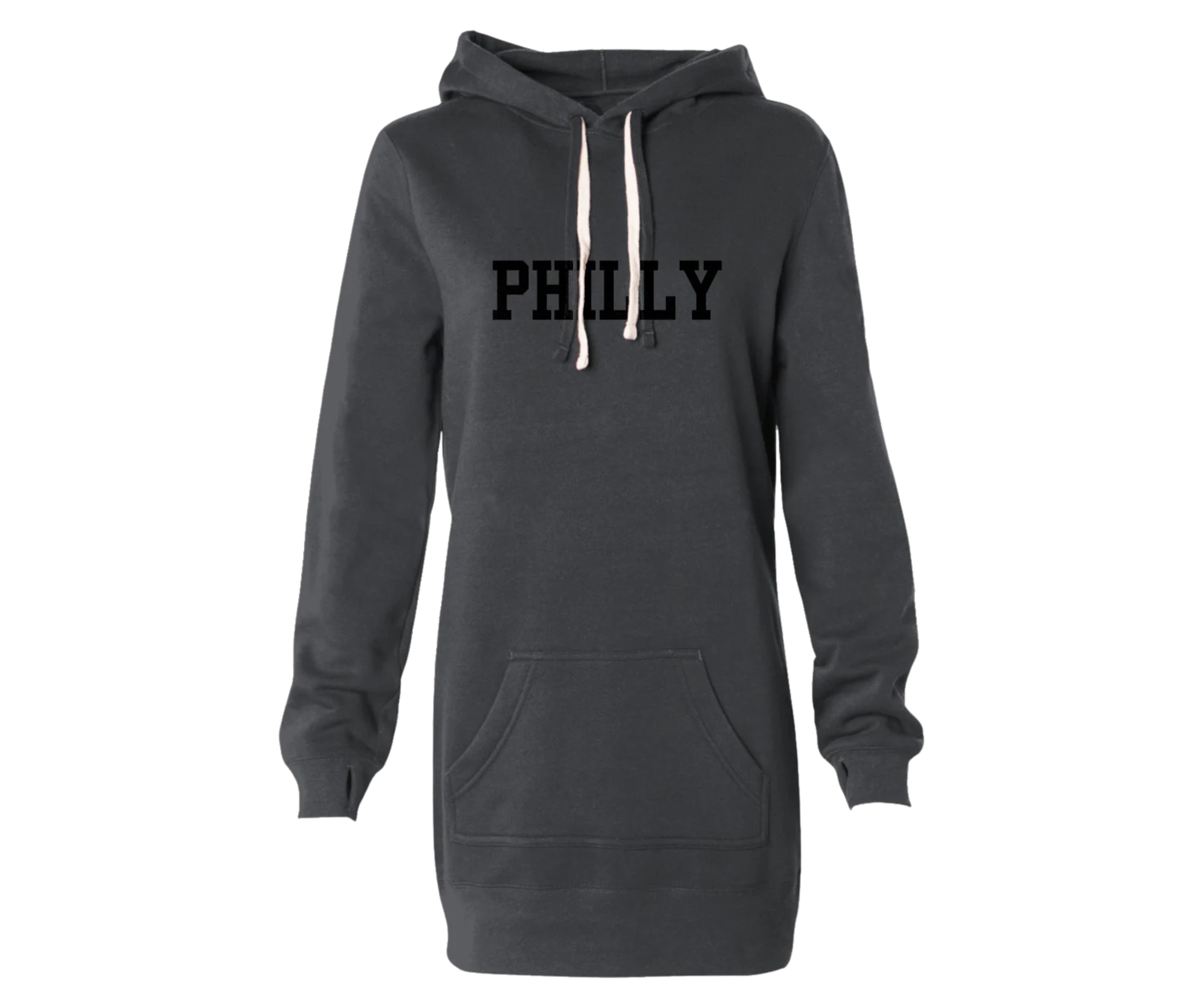Philly Hoodie Dress With Thumbholes