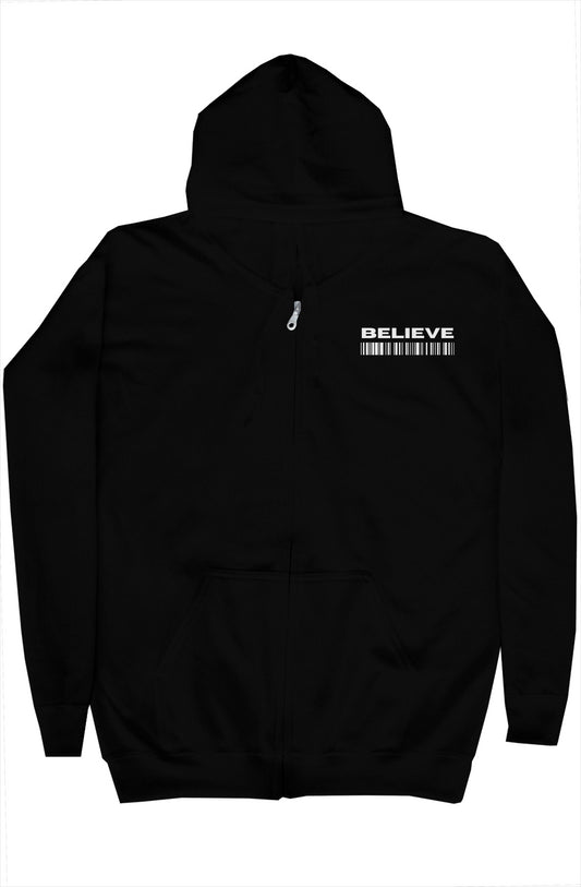 Believe Zip Up Hoodie