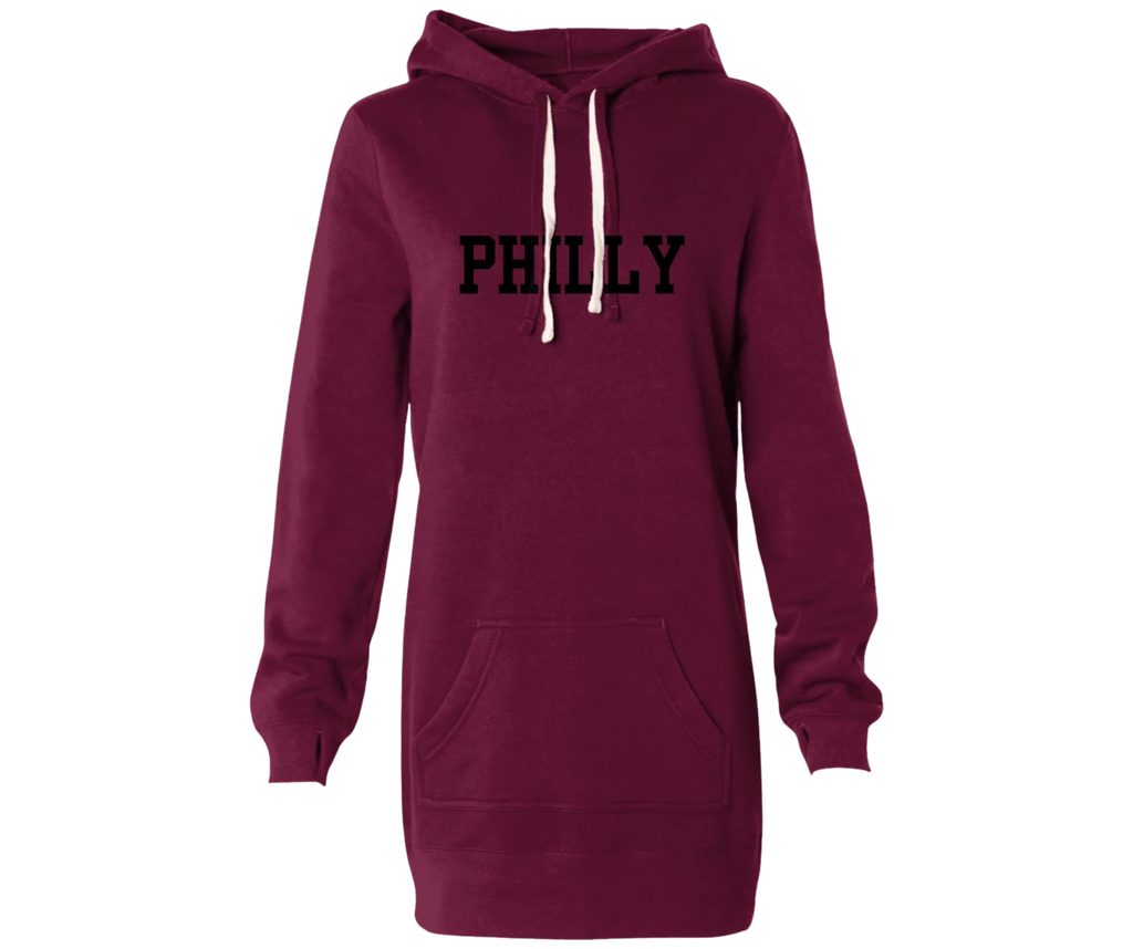 Philly Hoodie Dress With Thumbholes