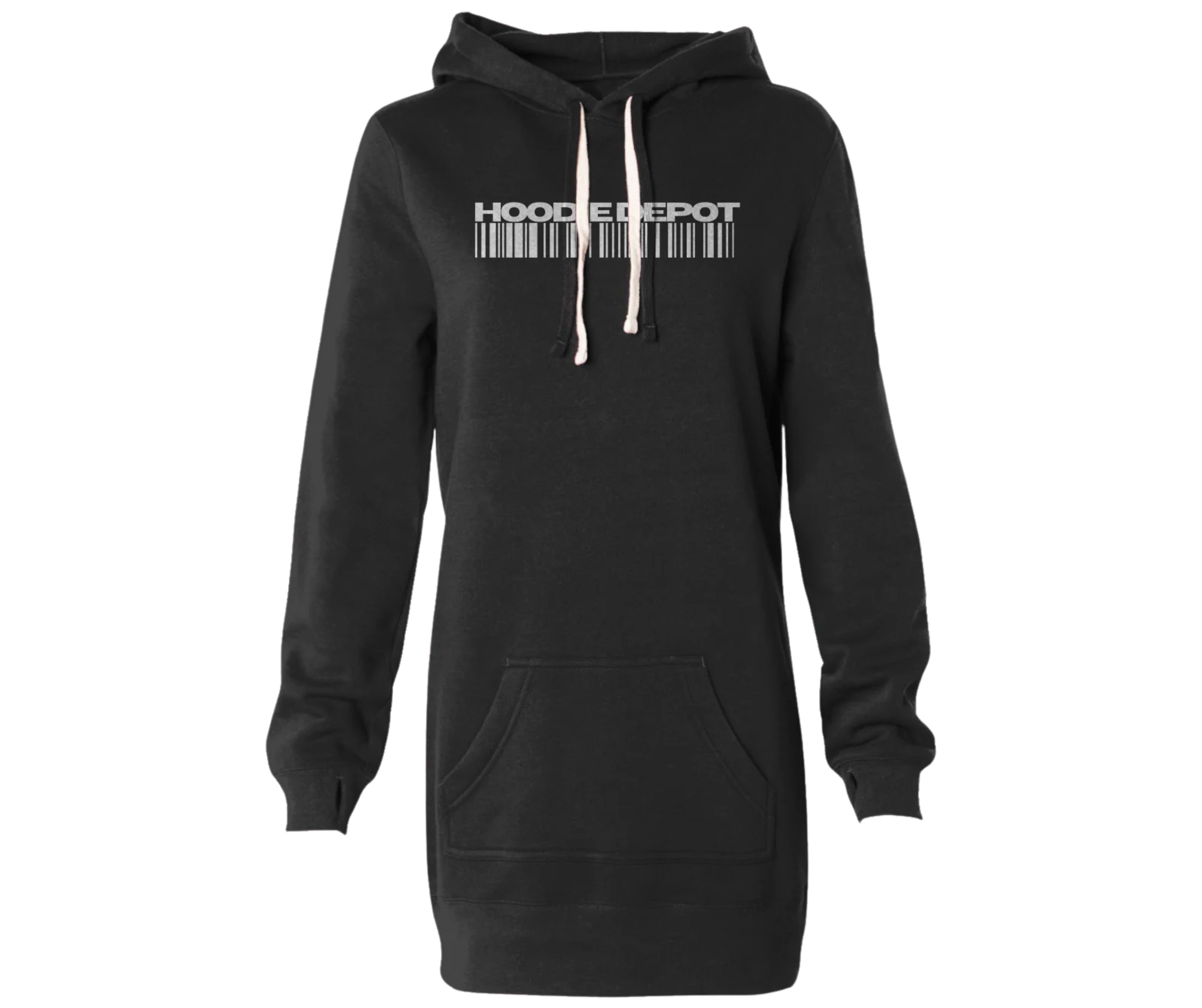 Hoodie Dress With Thumbholes