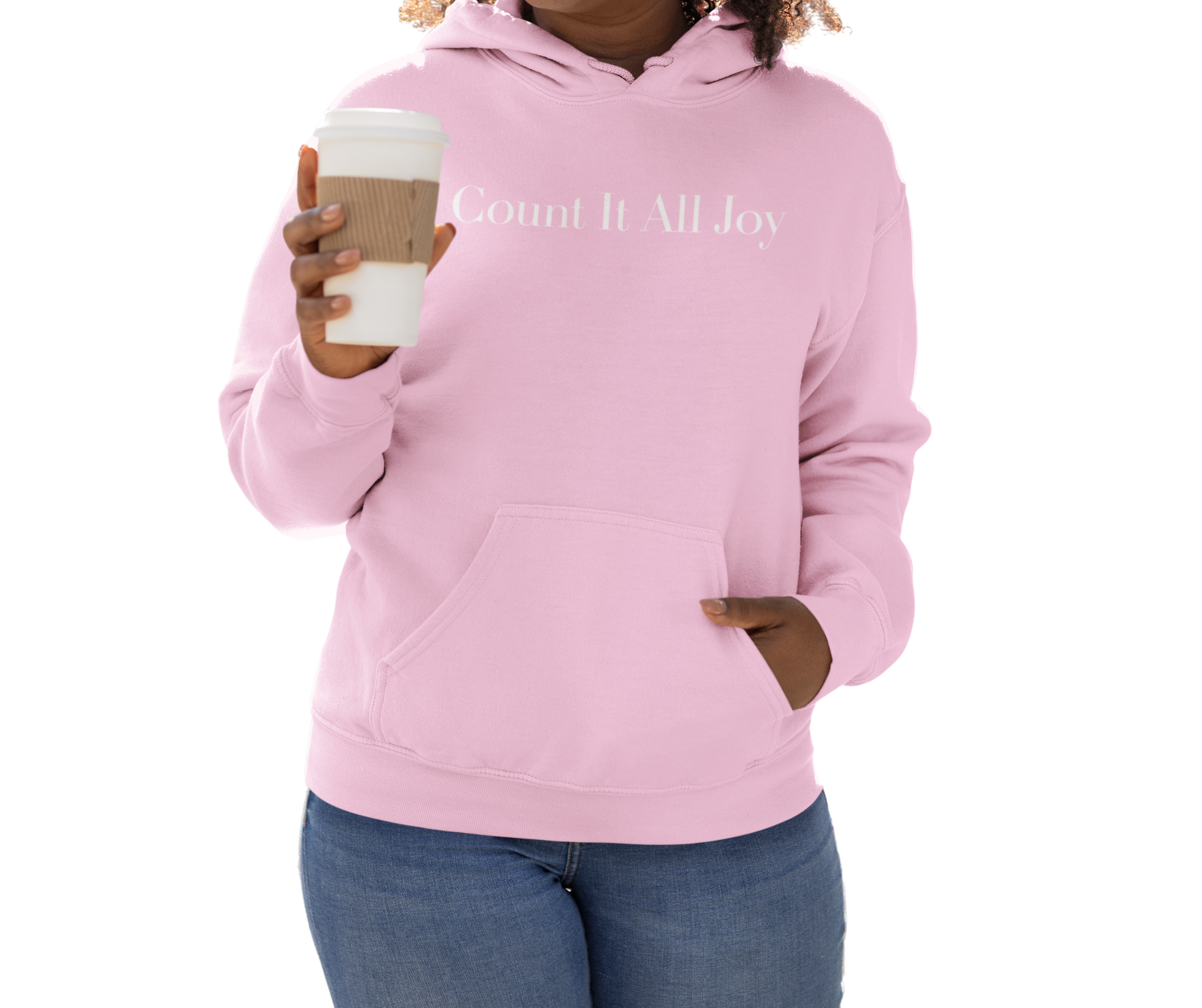 Count It All Joy Embroidered Pullover Hoodie Light Blue Feusha Light Pink