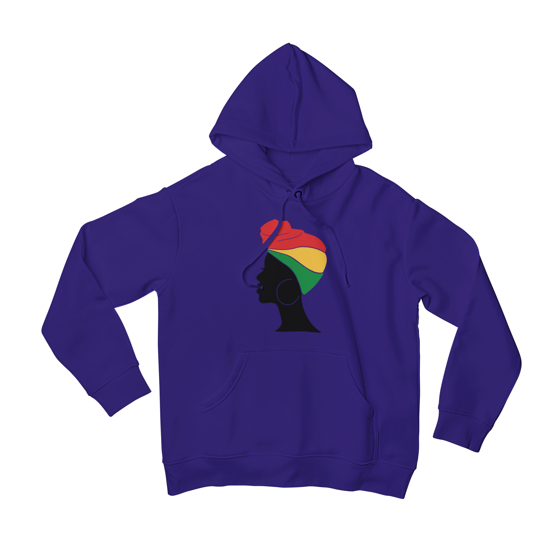 Up-do Headwrap Hoodie Purple