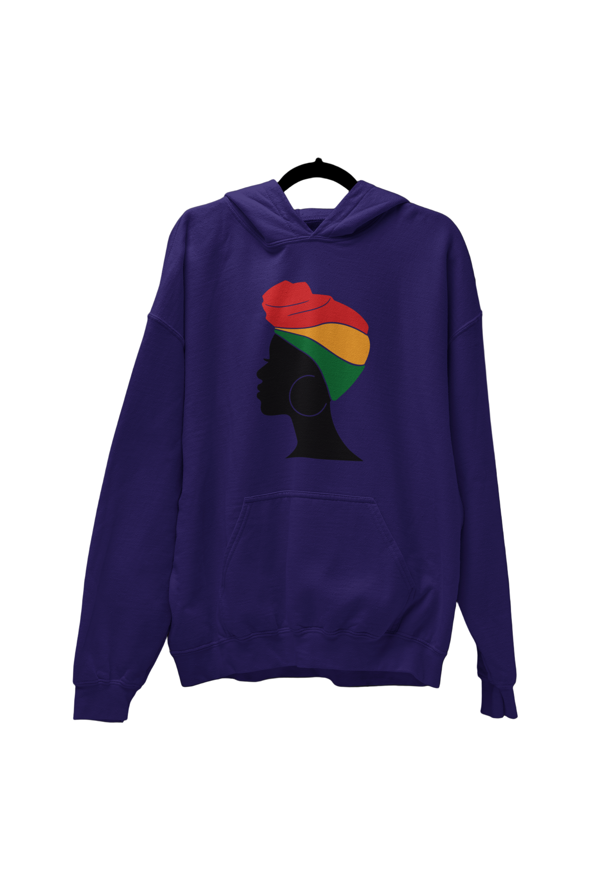Up-do Headwrap Hoodie Purple
