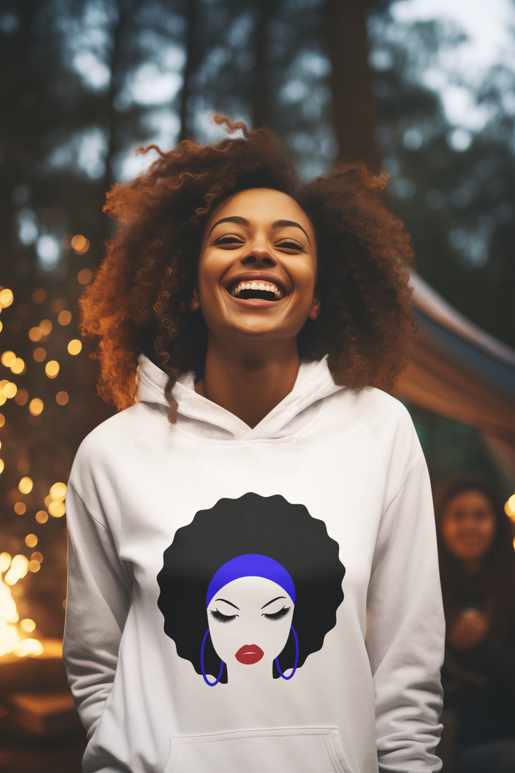 Natural Hair Eyelash Hoodie