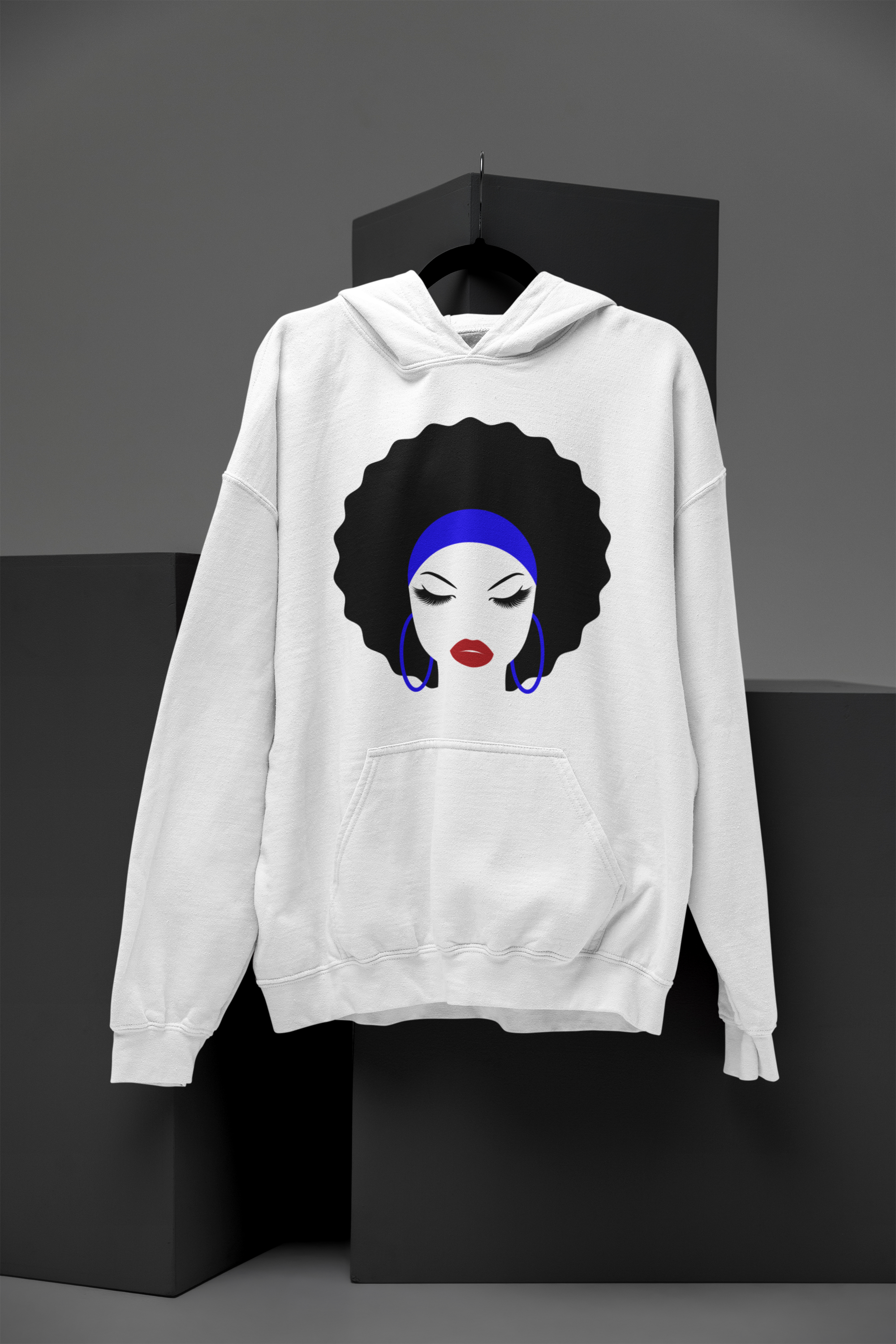 Natural Hair Eyelash Hoodie